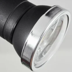 hofstein Plafonnier Lanrigan Chrome, Noir, 4 lumières