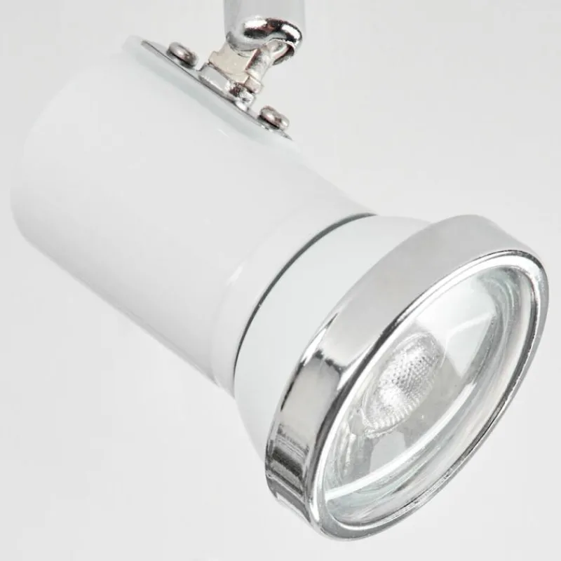 hofstein Plafonnier Lanrigan LED Chrome, Blanc, 3 lumières