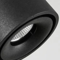 hofstein Plafonnier Laonsana LED Noir, 2 lumières