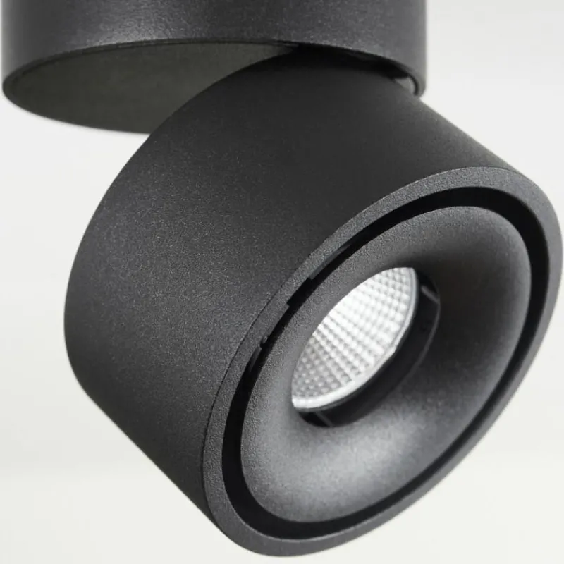 hofstein Plafonnier Laonsana LED Noir, 1 lumière* Éclairage Led