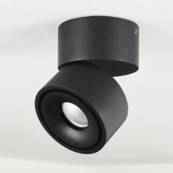 hofstein Plafonnier Laonsana LED Noir, 1 lumière* Éclairage Led