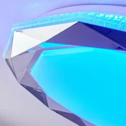 hofstein Plafonnier Lisei LED Blanc, 1 lumière, Télécommandes, Changeur de couleurs