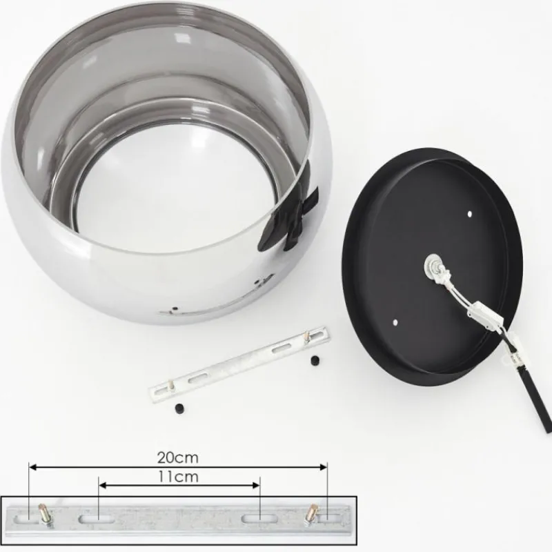 hofstein Plafonnier Lissy Noir, 3 lumières