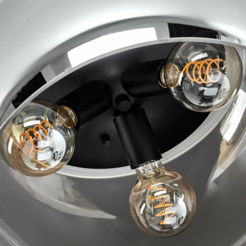 hofstein Plafonnier Lissy Noir, 3 lumières