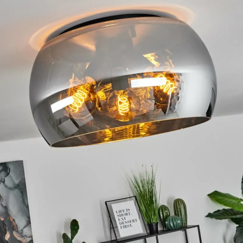 hofstein Plafonnier Lissy Noir, 3 lumières