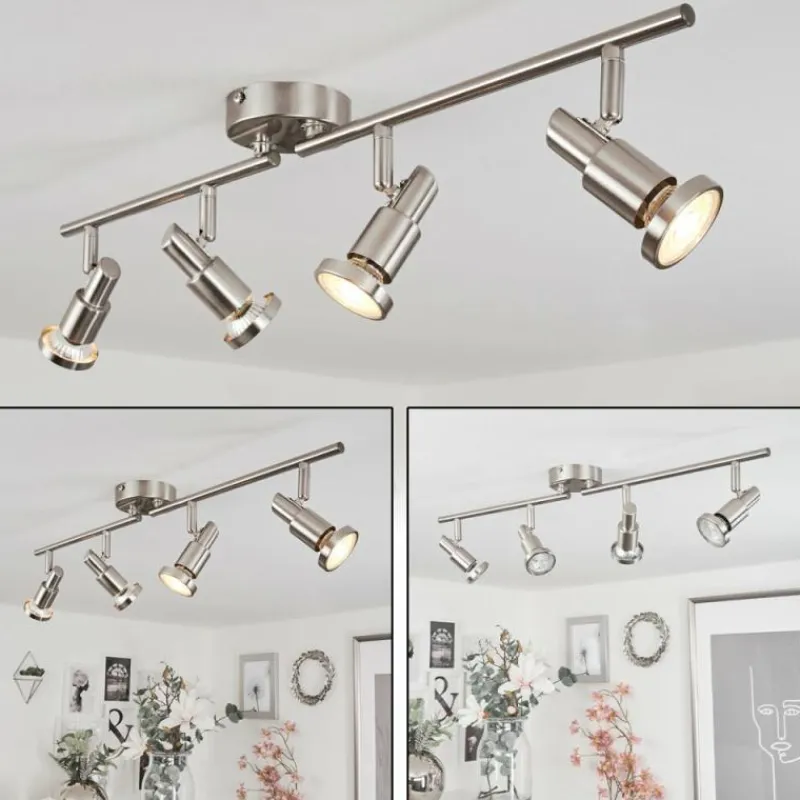 hofstein Plafonnier Lonquimay Nickel mat, 4 lumières