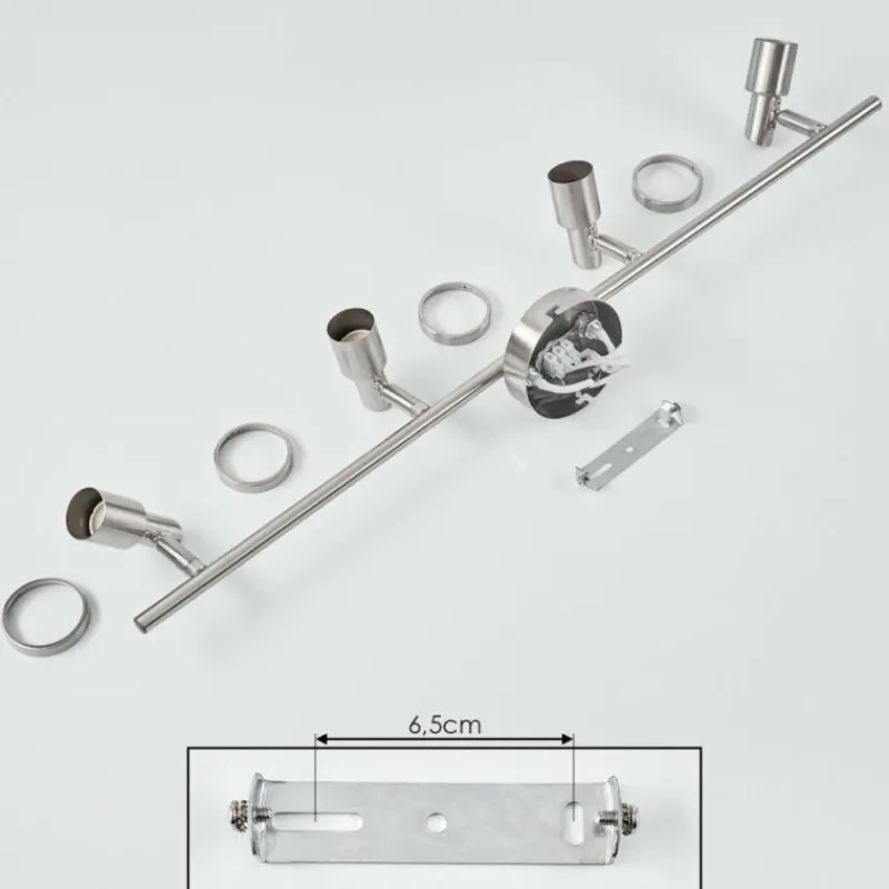 hofstein Plafonnier Lonquimay Nickel mat, 4 lumières