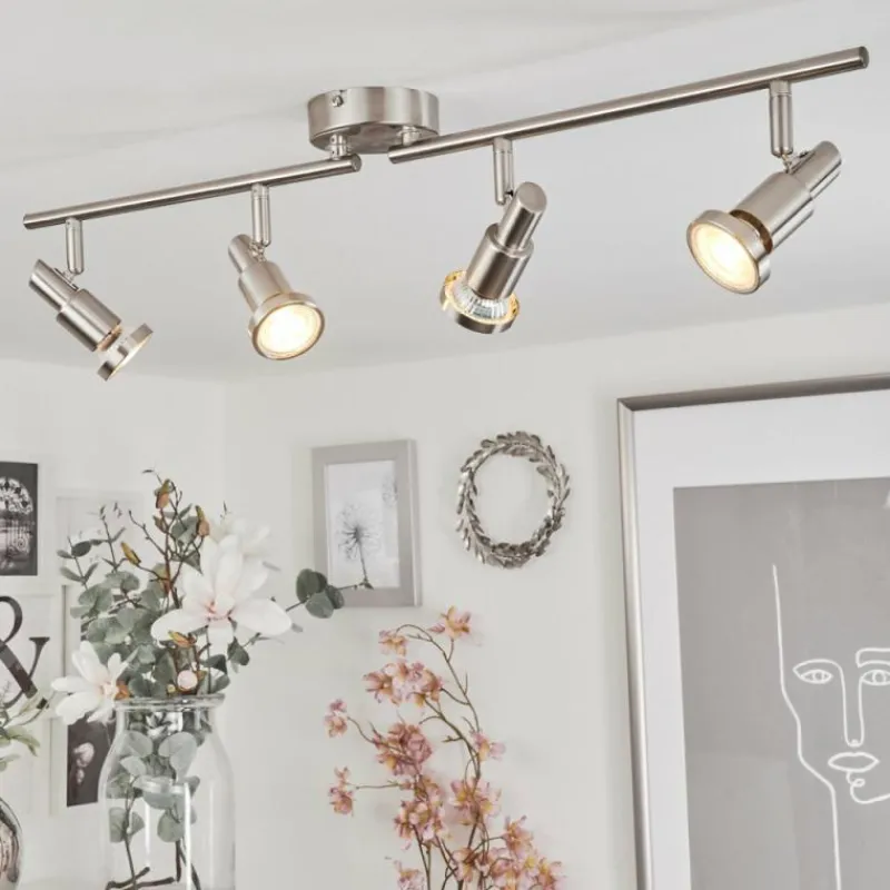 hofstein Plafonnier Lonquimay Nickel mat, 4 lumières