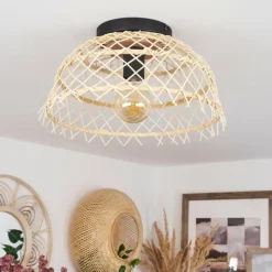 Luminaires Scandinaves-hofstein Plafonnier Madic Noir, 1 lumière