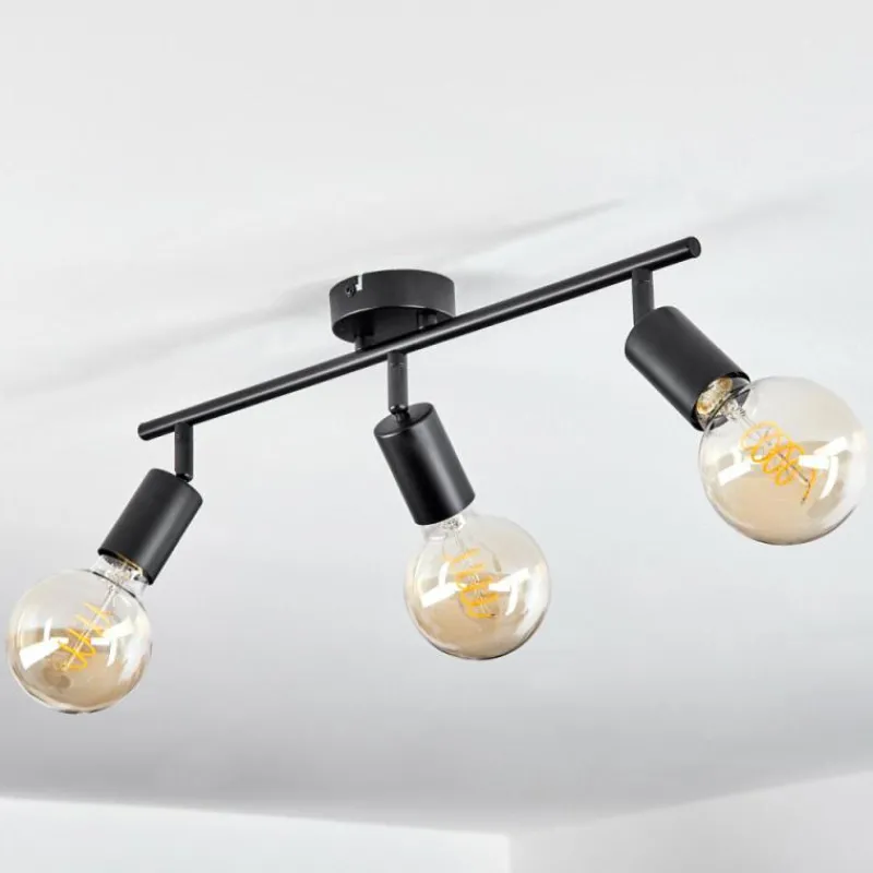 hofstein Plafonnier Maidford Noir, 3 lumières