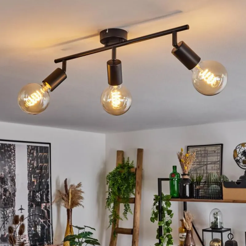 hofstein Plafonnier Maidford Noir, 3 lumières