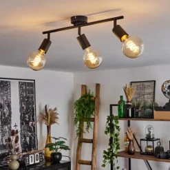 hofstein Plafonnier Maidford Noir, 3 lumières