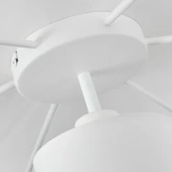 Lampes En Tissu-hofstein Plafonnier Marrancos Blanc, 7 lumières