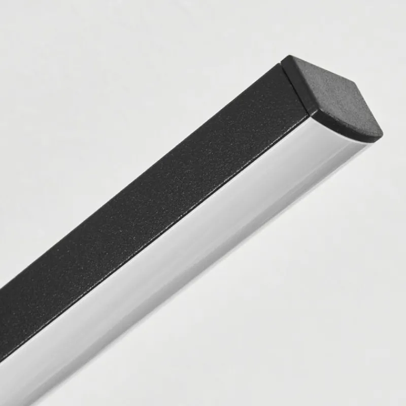 hofstein Plafonnier Meiral LED Bois clair, Noir, 2 lumières