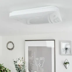 hofstein Plafonnier Melres LED Blanc, 1 lumière