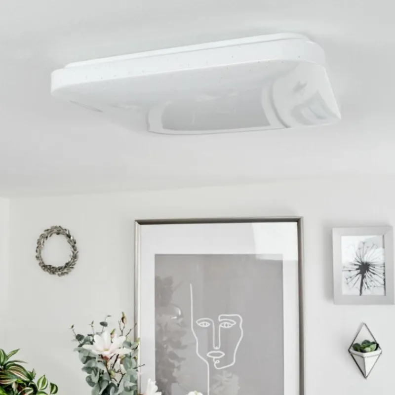 hofstein Plafonnier Melres LED Blanc, 1 lumière