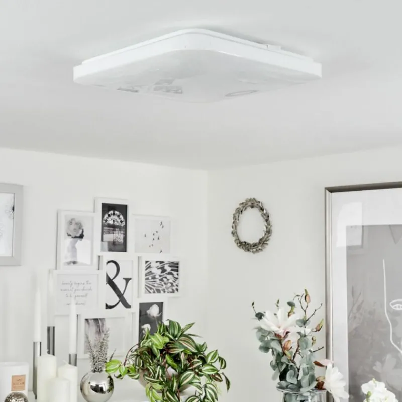 hofstein Plafonnier Melres LED Blanc, 1 lumière