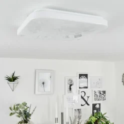 hofstein Plafonnier Melres LED Blanc, 1 lumière