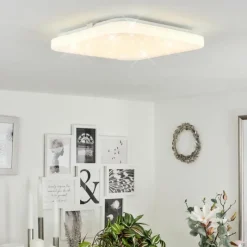 hofstein Plafonnier Melres LED Blanc, 1 lumière