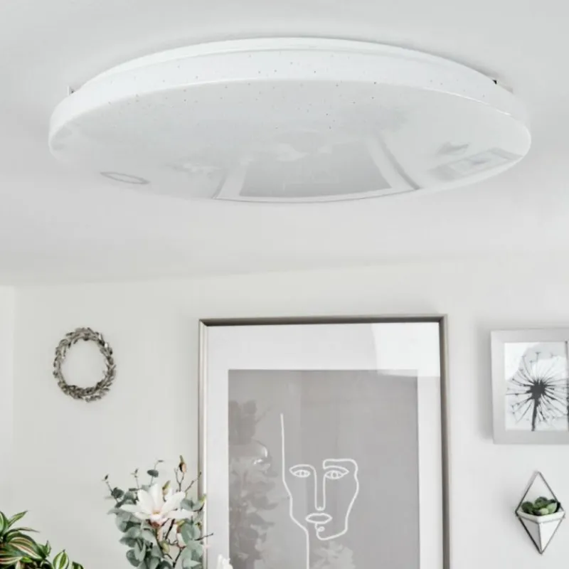 hofstein Plafonnier Melres LED Blanc, 1 lumière