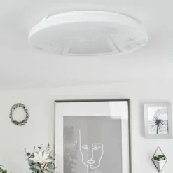 hofstein Plafonnier Melres LED Blanc, 1 lumière