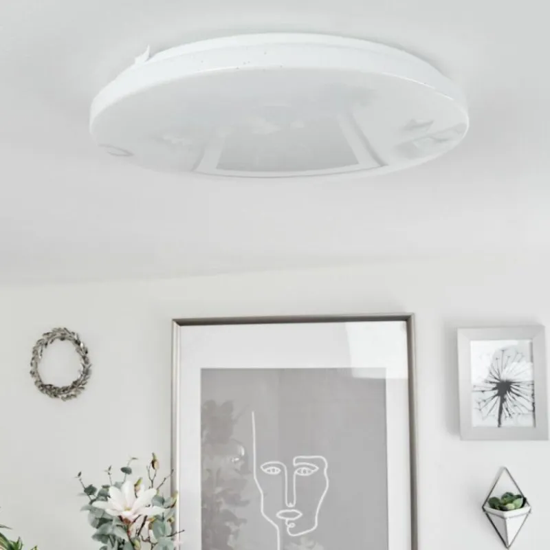 hofstein Plafonnier Melres LED Blanc, 1 lumière