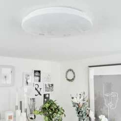 hofstein Plafonnier Melres LED Blanc, 1 lumière