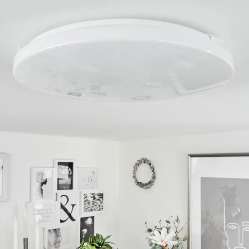 hofstein Plafonnier Melres LED Blanc, 1 lumière