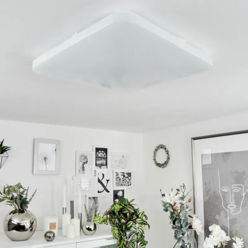 hofstein Plafonnier Melres LED Blanc, 1 lumière