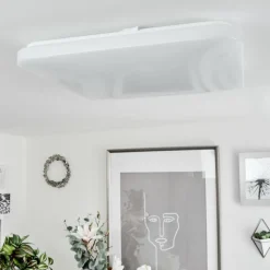 hofstein Plafonnier Melres LED Blanc, 1 lumière