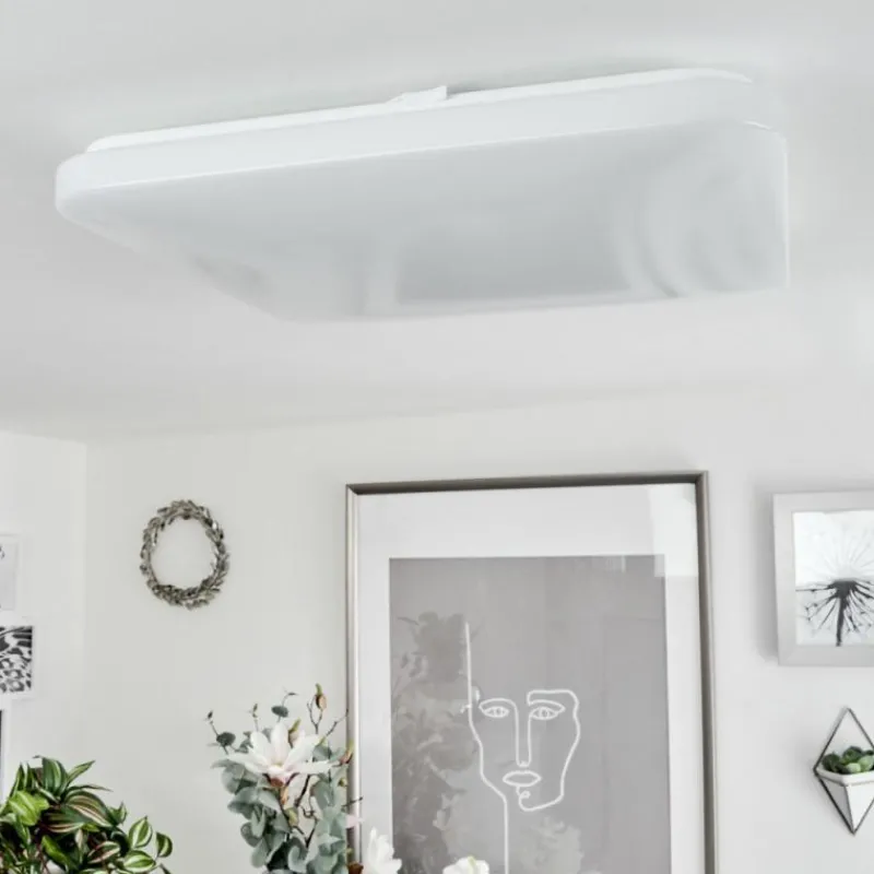 hofstein Plafonnier Melres LED Blanc, 1 lumière