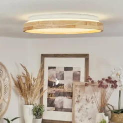 Luminaires Scandinaves-hofstein Plafonnier Menthonnex LED Blanc, 1 lumière