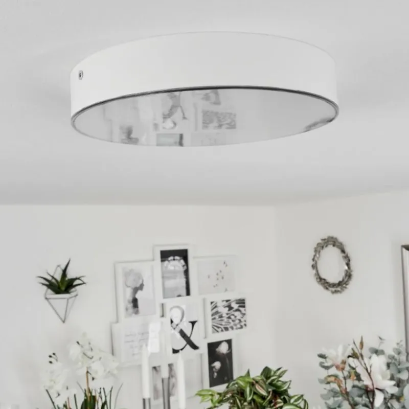 hofstein Plafonnier Mentque LED Blanc, 1 lumière
