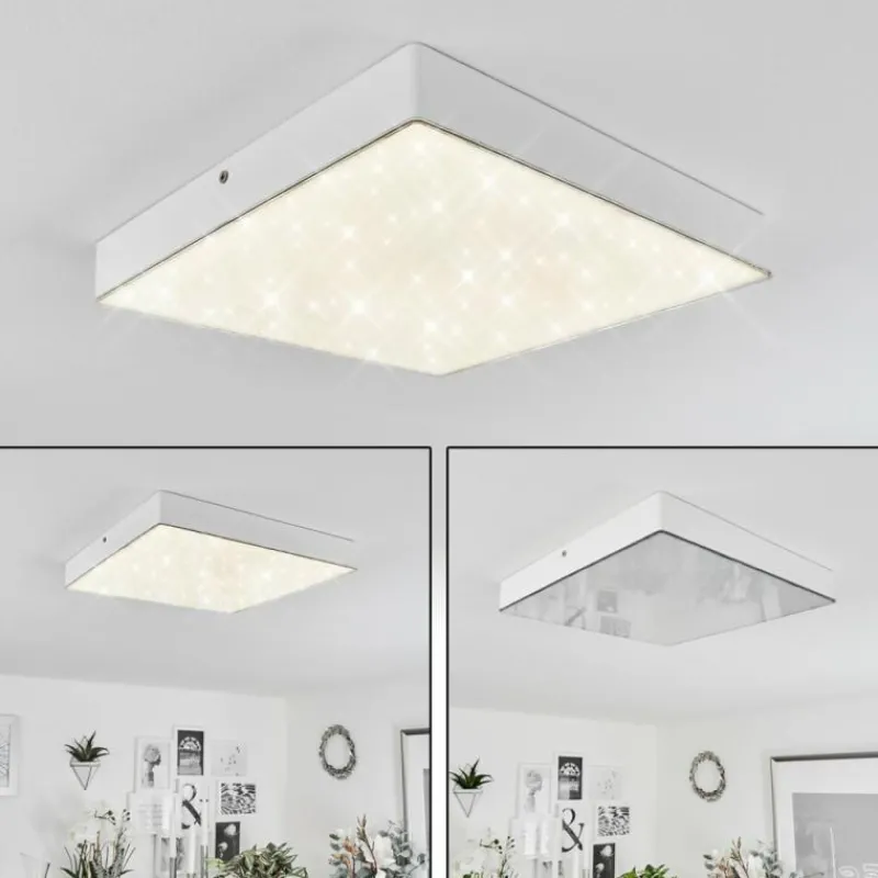 hofstein Plafonnier Mentque LED Blanc, 1 lumière