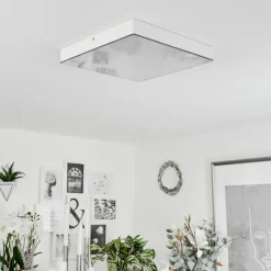 hofstein Plafonnier Mentque LED Blanc, 1 lumière