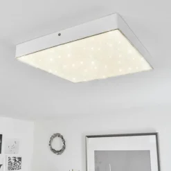hofstein Plafonnier Mentque LED Blanc, 1 lumière