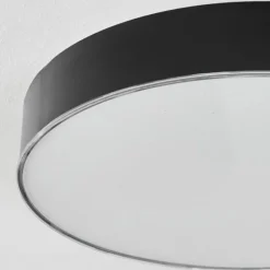hofstein Plafonnier Mentque LED Noir, 1 lumière