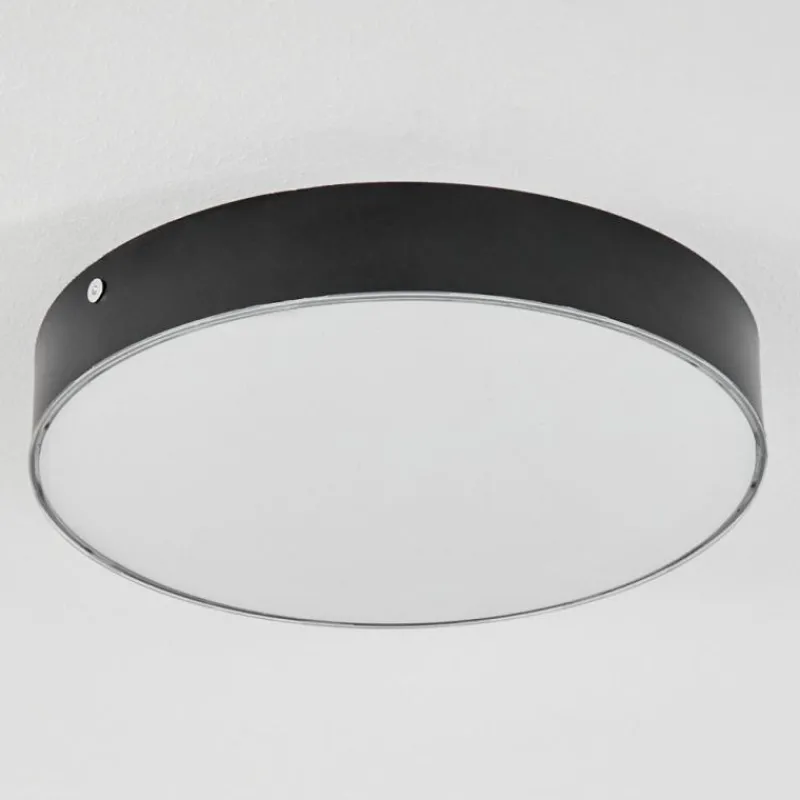 hofstein Plafonnier Mentque LED Noir, 1 lumière