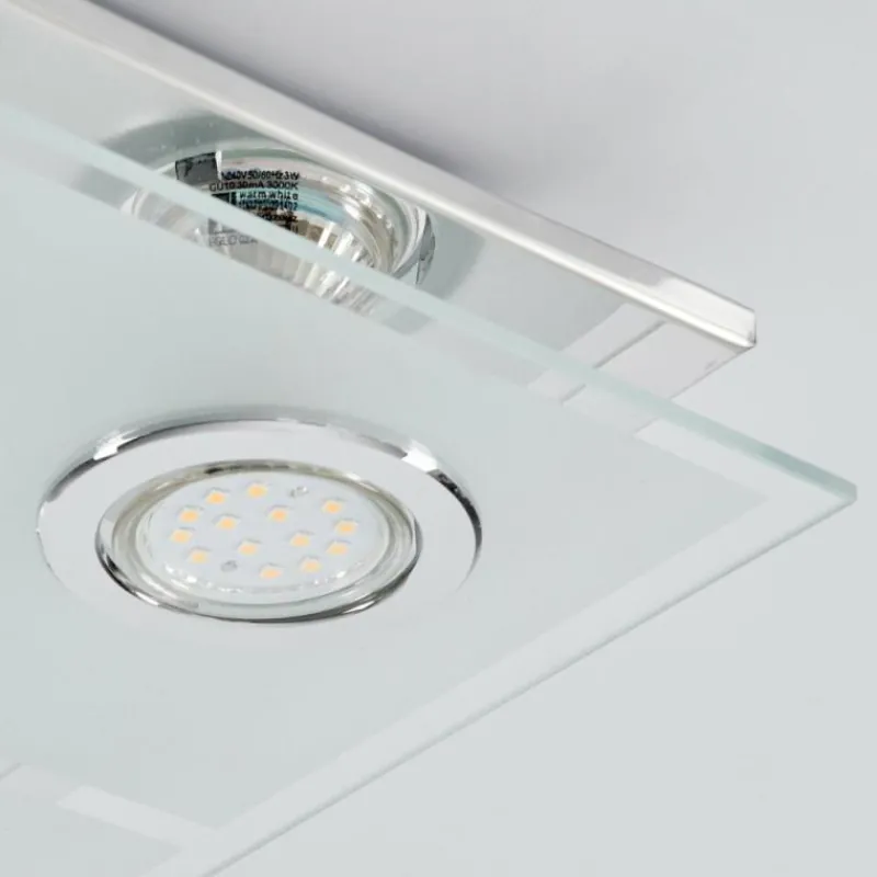 hofstein Plafonnier Mirandol LED Chrome, 6 lumières
