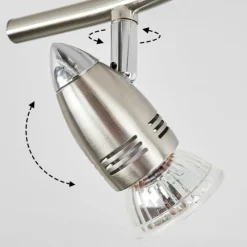 hofstein Plafonnier Mirandol Nickel mat, 3 lumières* Spots Et Projecteurs