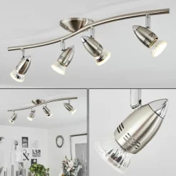 hofstein Plafonnier Mirandol Nickel mat, 4 lumières