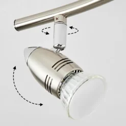 hofstein Plafonnier Mirandol Nickel mat, 4 lumières