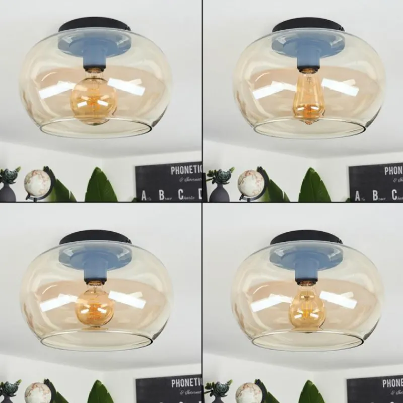 hofstein Plafonnier Molloy Ambre, 1 lumière