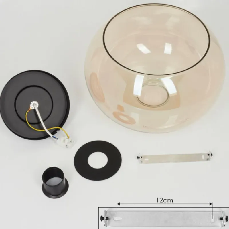 hofstein Plafonnier Molloy Ambre, 1 lumière