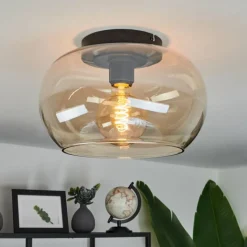 hofstein Plafonnier Molloy Ambre, 1 lumière