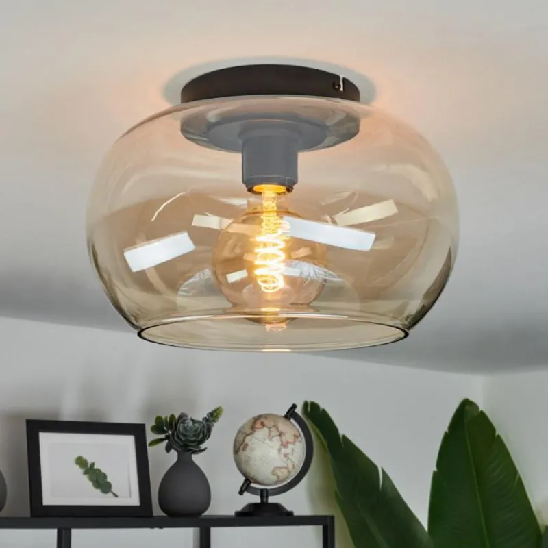 hofstein Plafonnier Molloy Ambre, 1 lumière