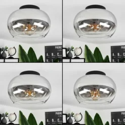 Suspension Verre Fumé-hofstein Plafonnier Molloy Clair, Fumé, 1 lumière