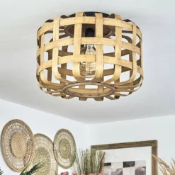 Luminaires Scandinaves-hofstein Plafonnier Moselos Écru, 1 lumière