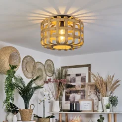 Luminaires Scandinaves-hofstein Plafonnier Moselos Écru, 1 lumière