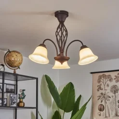 hofstein Plafonnier Mosquerito Rouille, 3 lumières